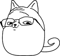 animal cat cat_ear closed_mouth ear glasses nose snout subvariant:gapecat subvariant:wholesome_soyjak tail transparent_background variant:gapejak whiskers // 1024x970 // 21.1KB