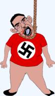ack amerimutt anti_mutt bloodshot_eyes clothes crying fat full_body glasses hair hanging nazism obese open_mouth pink_skin rope subvariant:ackmutt subvariant:patrick suicide swastika tear tongue variant:bernd variant:chudjak // 1375x2392 // 521.6KB
