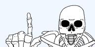 bone hand open_mouth pointing ribcage series:skeletonjaks skeleton skull soyjak template transparent_background variant:pointjak // 500x250 // 7.5KB
