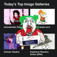4chan animanstudios anime black_skin furry gay glasses hair holding_object homosexual i_love knowyourmeme meme meta:tagme mouse negro open_mouth ruby rwby soyjak star_wars stubble tranny variant:bernd website yotsoyba // 460x455 // 163.5KB