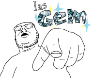 gem glasses hair ias open_mouth pointing soyjak text variant:scabrjak // 1393x1158 // 203.4KB