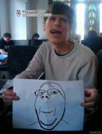 avatarify drawing glasses holding_object irl moot paper rihanna singing smile song stubble subvariant:wholesome_soyjak variant:gapejak video // 816x1072, 11.6s // 3.1MB