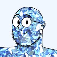 blue_skin gem gem_skin glasses soyjak stubble template variant:weirdpenis // 900x900 // 614.0KB