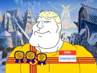 a10_eyes agartha agarthan award bwc closed_mouth gringoslayer1488_(namefag) hello_my_name_is_(sticker) imperator_(user) mexicaryan mexico neon smug subvariant:mexiaryan trend:aryan variant:meximutt yellow_hair // 1200x904 // 1.4MB