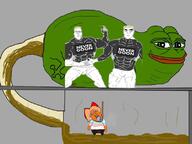 3soyjaks ack amphibian fat frog hair muscular_male nas:pepe never_goon pepe_the_frog poop rope soyjak stinky stubble suicide torture trend:aryan variant:bernd variant:cobbert variant:godjak // 800x600 // 168.7KB