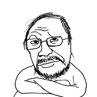 beard crossed_arms eyebrow_raise eyebrows glasses hair looking_at_you mustache stubble variant:unknown white_background // 2048x2048 // 641.1KB