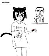 billions_must button cat_ear clothes full_body glasses holding_object sonnenrad tshirt variant:chudjak // 1816x2048 // 153.7KB