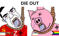 2soyjaks aids bloodshot_eyes brics clothes communism crying ear glasses hair hanging hohol larp lgbt map_(pedophile) nazism oink open_mouth pedophile pig progress_pride_flag rope russia russo_ukrainian_war stubble subvariant:massjak subvariant:wholesome_soyjak suicide_pact swastika text ukraine variant:chudjak variant:gapejak z_(russian_symbol) // 2600x1600 // 1.1MB