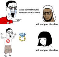 angry arab asian_female blood cargo_shorts closed_mouth crying female girl islam open_mouth pointing racemixing seethe seething shitskin variant:chudjak woman // 1876x1804 // 532.9KB