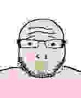 baby compressed glasses pacifier small_eyes soyjak stubble subvariant:lawrence variant:markiplier_soyjak white_skin // 148x179 // 804