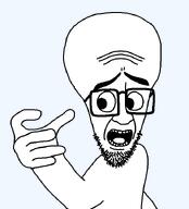 beard big_head eyebrows glasses hand looking_to_the_left megamind open_mouth soyjak stubble template variant:megason // 652x719 // 14.1KB