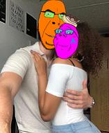 banana_split_ice_cream couple froot froot_(user) interracial quote quote_(user) romance subvariant:wholesome_soyjak variant:cobson variant:gapejak // 720x880 // 883.0KB