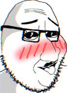 blush glasses shadman soyjak stubble tongue variant:smugjak // 375x523 // 131.8KB