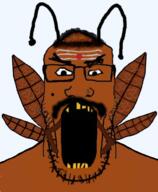 hindflea hindroach hindu india indian pajeet poojeet rapejeet seething soyjak variant:markiplier_soyjak // 427x520 // 178.5KB