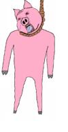 animal ear eyelids full_body hand hanging oink pig rope small_eyes snout soyjak stubble subvariant:massjak subvariant:wholesome_soyjak variant:gapejak // 611x1174 // 62.9KB