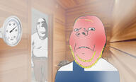 blond clothes evil fat finland finn_torture flag full_body hot overheating red_skin sauna shadow steam subvariant:hornyson thermometer variant:cobson variant:gapejak // 1018x617 // 409.8KB