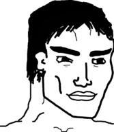 chin closed_mouth ear hair handsome lips smile thick_eyebrows variant:chudjak // 680x781 // 137.5KB