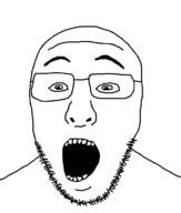 glasses open_mouth soyjak stubble variant:unknown // 676x794 // 6.5KB