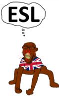 angry animated blood bloodshot_eyes brown_skin clenched_teeth dance ear efl esl flag flag:united_kingdom glasses hand leg monkey_dance nigger nosebleed red_eyes soyjak stubble subvariant:feralrage text thought_bubble united_kingdom variant:feraljak vein yellow_teeth // 530x852 // 86.4KB
