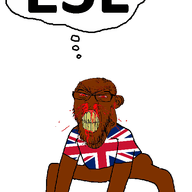 angry animated blood bloodshot_eyes brown_skin clenched_teeth dance ear efl esl flag flag:united_kingdom glasses hand leg monkey_dance nigger nosebleed red_eyes soyjak stubble subvariant:feralrage text thought_bubble united_kingdom variant:feraljak vein yellow_teeth // 530x852 // 86.4KB