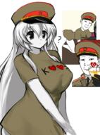 anime art clothes drawing ear female genderbend hat kgb kuz meta:tagme queen_of_hearts star_(symbol) tranny_artstyle uniform variant:kuzjak white_skin // 674x914 // 410.7KB