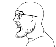 angry eyebags eyebrows fixed glasses looking_to_the_left meta:not_a_fucking_duplicate meta:tagme mouth_open mustache side_profile stubble subvariant:sideferal teeth transparent_background variant:feraljak // 1230x1025 // 48.9KB