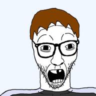 glasses hair irc irvin open_mouth retarded soyteen stubble variant:casnatus // 800x800 // 18.1KB