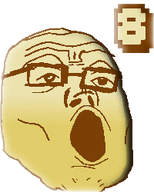 8 anniversary counter glasses gold number open_mouth second_soyanniversary soyanniversary soyjak stubble text variant:tony_soprano_soyjak // 200x250 // 10.6KB