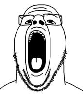 clothes glasses open_mouth soyjak stubble template tongue variant:phillip // 528x593 // 14.9KB