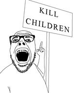 glasses hand open_mouth pointing sign soyjak stubble variant:abortion_lover variant:dubbbzjak // 794x960 // 47.7KB