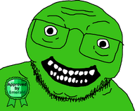 approved_by award emerald emerald_(namefag) garten_of_banban glasses green_skin jumbo_josh meta:namefags stubble teeth teeth_showing transparent_background variant:unknown // 954x780 // 35.7KB