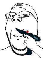hand happy holding_object holding_pistol horror meta:another_faggot_has_joined_the_party no_players_online pistol smile soyjak stubble variant:gapejak // 600x800 // 120.4KB