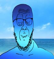 calm closed_mouth glasses soyjak stubble variant:cobbert // 518x565 // 224.1KB