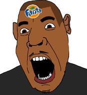 artist:jay_z dilated_pupils fanta orange_(fruit) soda subvariant:spadeson variant:cobson // 721x789 // 25.9KB