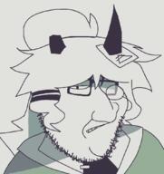 clothes fpegem fundamental_paper_education hair horn miss_grace monocle necktie principal sharp_teeth stubble variant:smugjak // 1000x1059 // 33.2KB