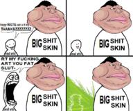 angry brap brown_skin comic english_text fallenchungus fart fat hair lips looking_to_the_left obese open_mouth subvariant:meximutt_front text transparent_background variant:meximutt yellow_sclera // 680x571 // 445.9KB