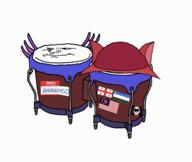 antifa blue_eyes bongo clothes comment flag:antifa flag:georgia_(country) flag:malaysia flag:uzbekistan hat instrument jimbo_(namefag) jimbo_(user) meta:namefags name_tag niko_(oneshot) oneshot subvariant:mexiaryan variant:meximutt // 1280x1080, 8.6s // 10.2MB