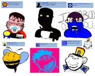 apollo_(user) boorucaca_(user) drawfag drawing dunchenman_(user) gendarmor_(user) hello_my_name_is_(sticker) jimboclittyleakagearchive_(namefag) meta:namefags meta:requests meta:tagme nas:award rage series:animaljaks subvariant:babyjak subvariant:wholesome_soyjak trend:babyjak variant:chudjak variant:feraljak variant:gapejak variant:impish_soyak_ears white_background // 4092x3282 // 7.2MB
