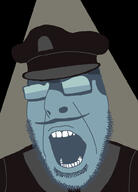 clothes glasses hat mustache open_mouth papers_please variant:cobson video_game // 721x1000 // 114.7KB