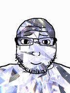 gem gem_skin glasses smile soyjak stubble subvariant:lawrence variant:markiplier_soyjak // 481x643 // 328.9KB