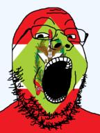 brazil eagle flag flag:santa_catarina glasses looking_at_you open_mouth portuguese_text santa_catarina soyjak star_(symbol) stubble teeth text transparent_background variant:gapejak wheat // 600x800 // 107.0KB