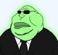 central_intelligence_agency clothes fed federal_bureau_of_investigation glasses glowie glowing green_skin necktie suit suit_and_tie sunglasses variant:meximutt // 888x849 // 77.9KB