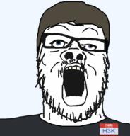 H3K_(namefag) blue_eyes brown_hair hair name_tag namefags self_insert variant:a24_slowburn_soyjak white_skin // 1024x1068 // 36.1KB