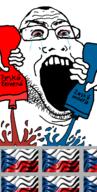 bloodshot_eyes bottle crying czech_text czechia flag glasses hand holding_object liquid open_mouth paint soyjak stubble variant:markiplier_soyjak2 // 645x1280 // 151.5KB