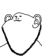 ear redraw soyjak stubble variant:impish_soyak_ears // 598x800 // 11.4KB