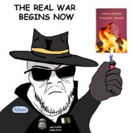 albert albert_(user) anti_froot anti_nusoicacaist_front badge closed_mouth detective fedora flag:italy glasses ice immigration meta:tagme personal_army smile stubble sunglasses text variant:feraljak // 1000x1000 // 327.8KB