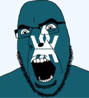 angry flag flag:iwate glasses hair iwate japan looking_to_the_left open_mouth soyjak star_(symbol) stubble teeth thick_eyebrows todofuken transparent_background variant:cobson // 721x789 // 40.0KB