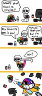 2soyjaks among_us calarts colorful comic diaper gem glasses nintendo nintendo_switch smile sony soy soyjak soylent speech_bubble sproke stubble text variant:soyak video_game // 700x1600 // 347.7KB