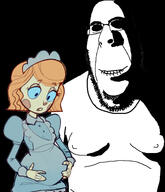 arm biting_lip blue_eyes clothes coomer_artstyle creepy distorted emmy_the_robot evil fat glasses nandroid ominous pregnant robot shadow smile soyjak stubble subvariant:hornyson variant:cobson yellow_hair // 2972x3465 // 706.7KB