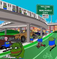 amphibian bicycle buildings cars city frog grass nas:pepe pepe_the_frog pink_skin seething skateboard subnas:apu train utopia variant:soyak walkable_cities wojak // 990x1024 // 889.3KB